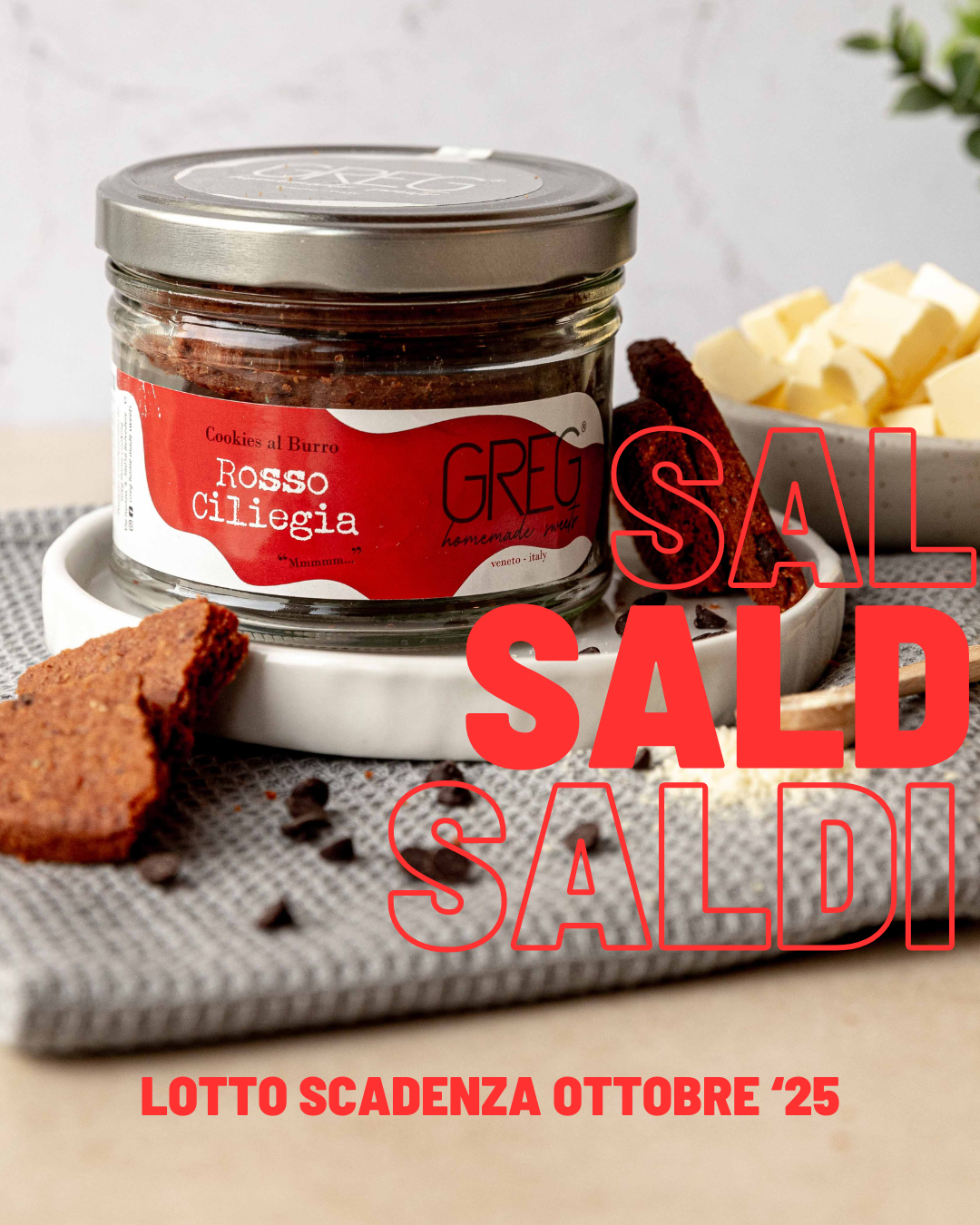 Cookies al Burro Rosso Ciliegia