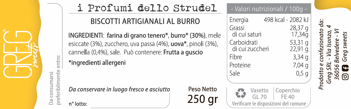Strudel-Flavoured Butter Cookies